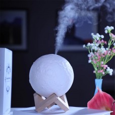Lámpara Luna 13 Cm Humificador Purificador Aroma 